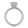 Ali - 14K White Gold Round Diamond Engagement Ring