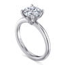 Ali - 14K White Gold Round Diamond Engagement Ring