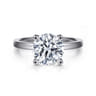 Paula - 14K White Gold Round Diamond Engagement Ring