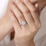 Paula - 14K White Gold Round Diamond Engagement Ring