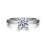 Paula - 14K White Gold Round Diamond Engagement Ring