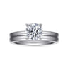 Paula - 14K White Gold Round Diamond Engagement Ring