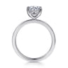 Paula - 14K White Gold Round Diamond Engagement Ring
