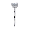 Paula - 14K White Gold Round Diamond Engagement Ring