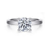 Paula - 14K White Gold Round Diamond Engagement Ring