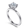 Paula - 14K White Gold Round Diamond Engagement Ring