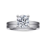 Paula - 14K White Gold Round Diamond Engagement Ring