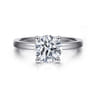 Paula - 14K White Gold Round Diamond Engagement Ring