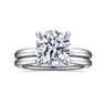 Lark - 14K White Gold Round Solitaire Engagement Ring