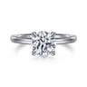 Lark - 14K White Gold Round Solitaire Engagement Ring