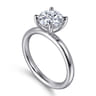 Lark - 14K White Gold Round Solitaire Engagement Ring