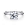 Lark - 14K White Gold Round Solitaire Engagement Ring