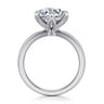 Emma - 14K White Gold Round Solitaire Engagement Ring