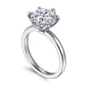 Emma - 14K White Gold Round Solitaire Engagement Ring
