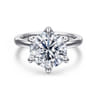Emma - 14K White Gold Round Solitaire Engagement Ring