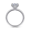Emma - 14K White Gold 6 Prong Round Solitaire Engagement Ring