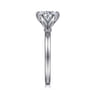 Emma - 14K White Gold 6 Prong Round Solitaire Engagement Ring