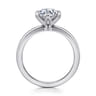 Emma - 14K White Gold 6 Prong Round Solitaire Engagement Ring