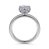 Kamera - 14K White Gold 6 Prong Round Solitaire Engagement Ring
