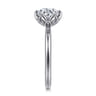 Kamera - 14K White Gold 6 Prong Round Solitaire Engagement Ring