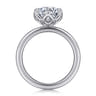 Kamera - 14K White Gold Round Solitaire Engagement Ring