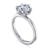 Kamera - 14K White Gold Round Solitaire Engagement Ring