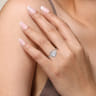 Kamera - 14K White Gold Round Solitaire Engagement Ring