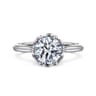 Tiona - 14K White Gold Round Diamond Engagement Ring