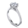 Tiona - 14K White Gold Round Diamond Engagement Ring