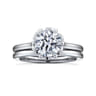 Tiona - 14K White Gold Round Diamond Engagement Ring