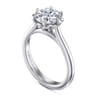 Tiona - 14K White Gold Round Diamond Engagement Ring