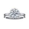 Tiona - 14K White Gold Round Diamond Engagement Ring