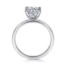 Evelina - 14K White Gold Round Solitaire Diamond Engagement Ring