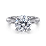 Bambi - 14K White Gold Round Solitaire Diamond Engagement Ring