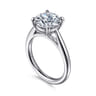 Bambi - 14K White Gold Round Solitaire Diamond Engagement Ring
