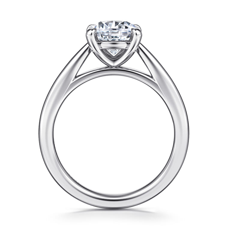 Bambi - 14K White Gold Round Engagement Ring - Shot 2