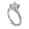 Bambi - 14K White Gold Round Solitaire Diamond Engagement Ring