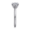 Bambi - 14K White Gold Round Solitaire Diamond Engagement Ring