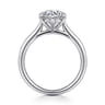 Anne - 14K White Gold Round Solitaire Diamond Engagement Ring