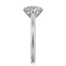 Anne - 14K White Gold Round Solitaire Diamond Engagement Ring