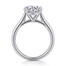Bena - 14K White Gold Round Solitaire Diamond Engagement Ring