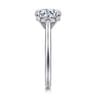 Bena - 14K White Gold Round Solitaire Diamond Engagement Ring
