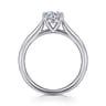 Bena - 14K White Gold Round Solitaire Diamond Engagement Ring
