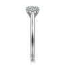 Bena - 14K White Gold Round Solitaire Diamond Engagement Ring