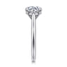 Bena - 14K White Gold Round Solitaire Diamond Engagement Ring
