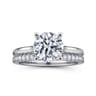 Bravo - 14K White Gold Round Solitaire Diamond Engagement Ring