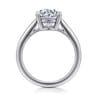 Anushka - 14K White Gold Round Solitaire Diamond Engagement Ring