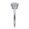 Anushka - 14K White Gold Round Solitaire Diamond Engagement Ring