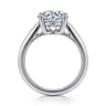 Anushka - 14K White Gold Round Solitaire Diamond Engagement Ring