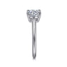 Anushka - 14K White Gold Round Solitaire Diamond Engagement Ring